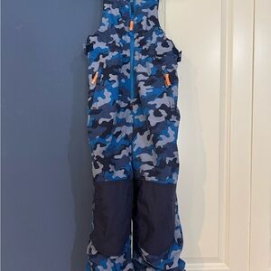 Amazon Essentials Blue Camouflage Kids Overalls